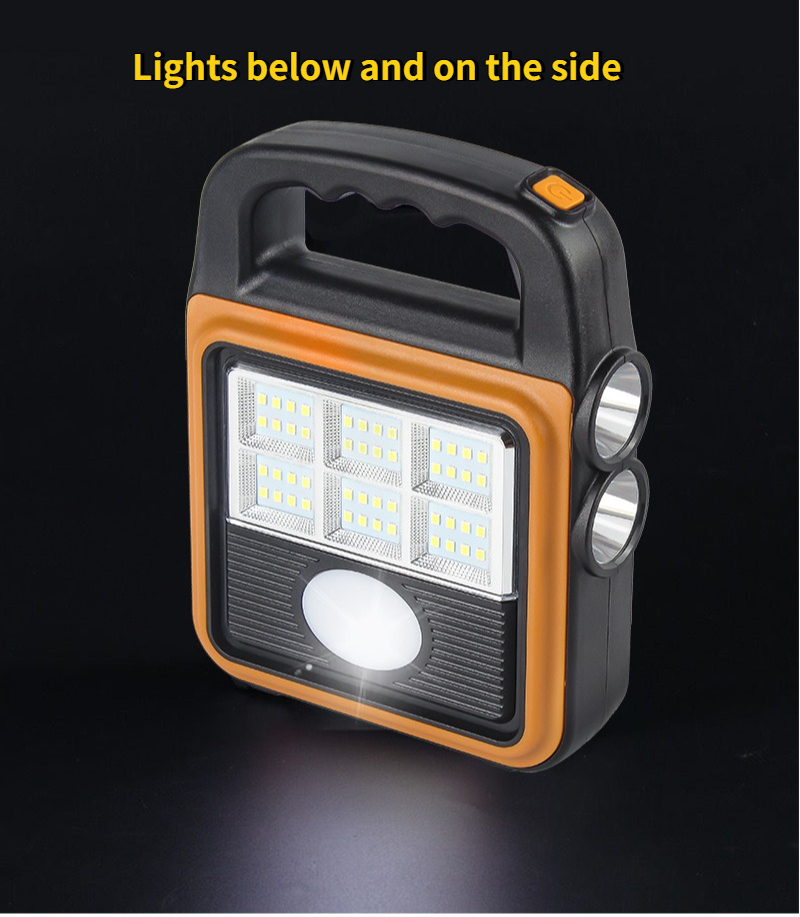 Prenosiva LED lampa sa dva izvora svetla | Jaka Cob & LED rasveta za avanture na otvorenom, garažu i hitne slučajeve | Solarno i litijumsko punjenje, Kapacitet