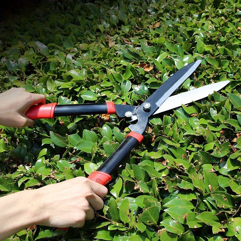 Makaze za živu ogradu, baštenske makaze | Visokokvalitetna sečiva od ugljeničnog čelika, moderan stil, idealne za orezivanje travnjaka, cveća i grana, bez električnog napajanja