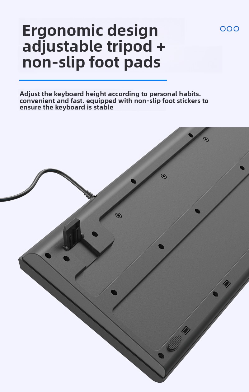 Uska Žična USB Tastatura za Poslovnu Kancelariju Kućnu Upotrebu Kompatibilna sa Desktop PC računarima, Ergonomski Dizajnirana Tastatura, Račuka Tastatura, Kompaktna Tastatura, Elegantan Dizajn, Izdržljive Tipke, Čvrsta Konstrukcija, USB Tipkanje