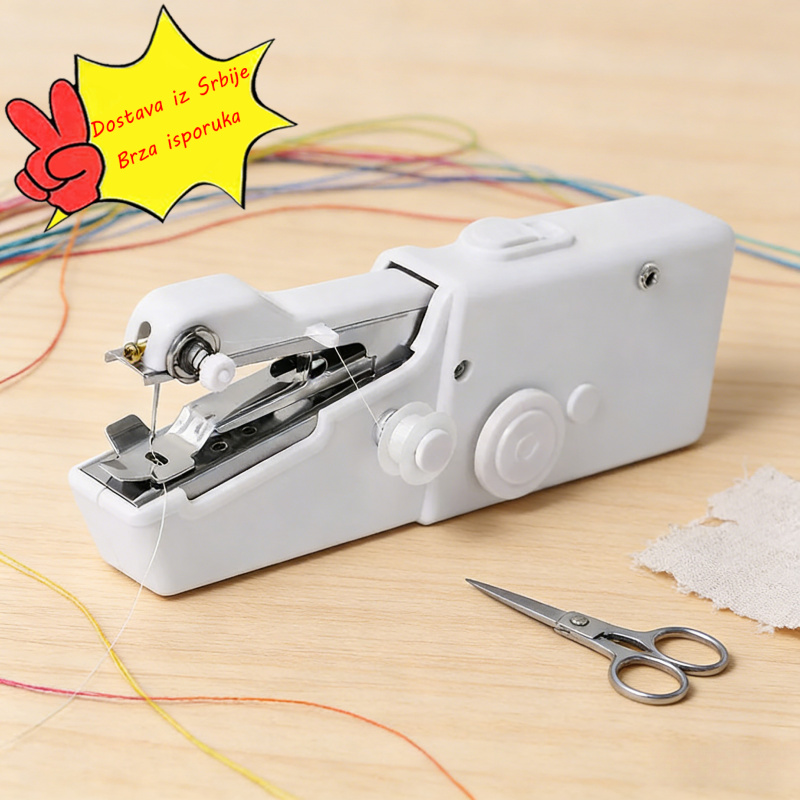 Prenosiva mini mašina za šivenje sa automatskim uvlačivačem konca i 15 vrsta šavova - Rad bez struje, pogodna za DIY, quilting, krojenje, putni dizajn sa torbom za nošenje i adapterom, mehanizam sa jednim pritiskom dugmeta/poluge za početnike i stručnjake