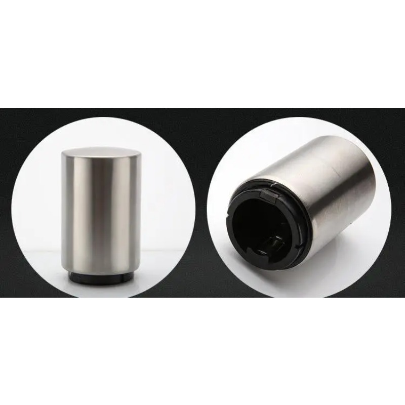 Otvarač za flaše od nerđajućeg čelika, teški multifunkcionalni, sa ergonomskom ručkom i mehanizmom poluge - Teški mehanizam poluge za lako otvaranje jednim dodirom, izdržljiv i higijenski dizajn za kuću, bar, kuhinju, kampovanje, žurke - Idealan za pivo