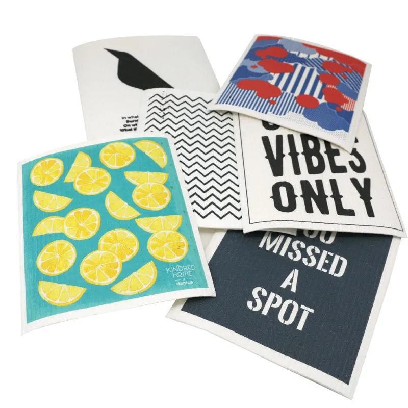 Ulošci od drvene pulpe za sredstva za čišćenje | Krpa za pranje sudova, sunđer za čišćenje bez ulja, višenamenska krpa za ribanje