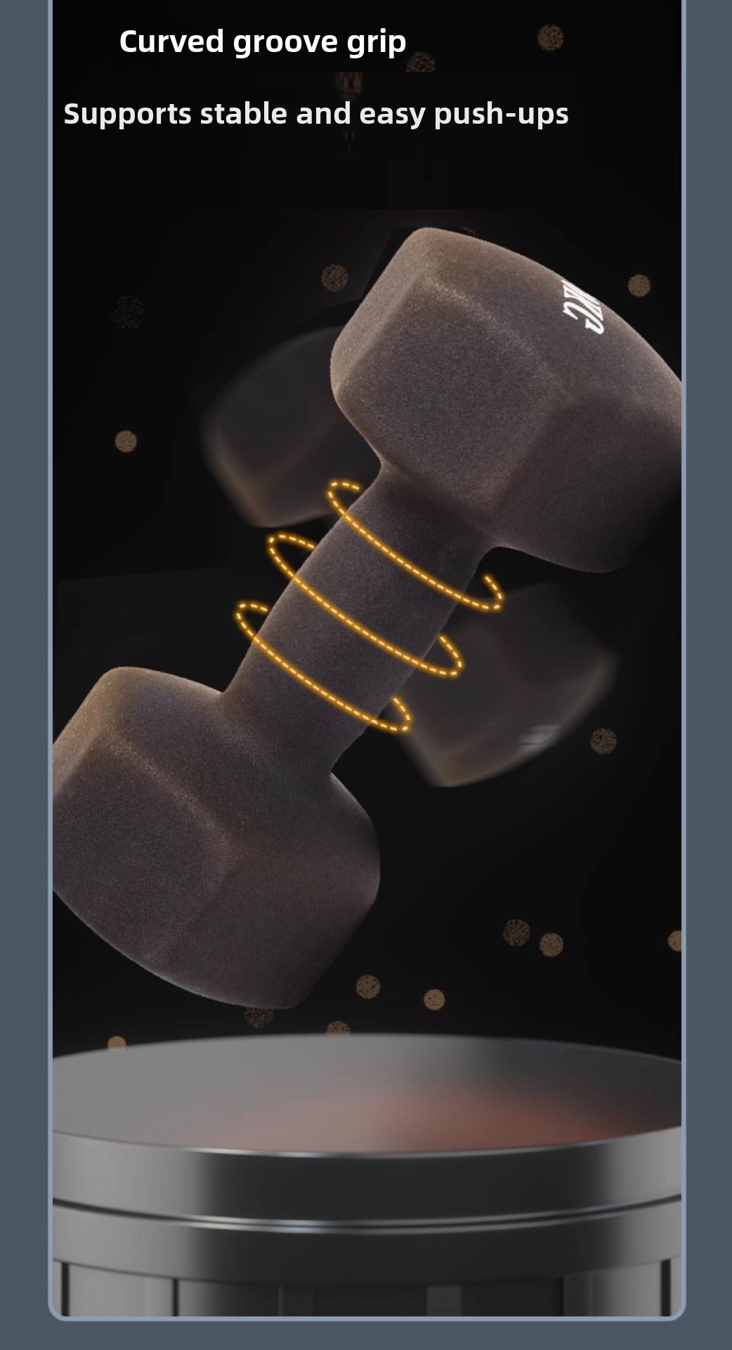 Svestrani set bučica za žene 0.5/1/1.5/2/3/4/5/6KG - Savršen za vežbanje kod kuće i u teretani, trening ruku i jogu - Izdržljiv PP materijal, crne boje