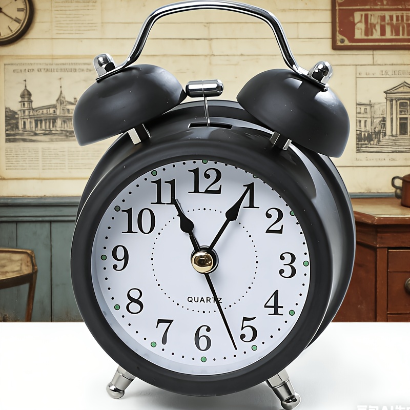 Retro Zvono Dekor Alarm Sat. Pogodan za učenje, spavaću sobu i kancelariju. Može se koristiti kao poklon. Može se koristiti i kao dekoracija.
