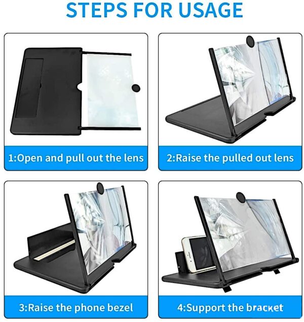 3d Uveličavajući Ekran - Lupa Za Mobilne Telefone 12" - Image 4