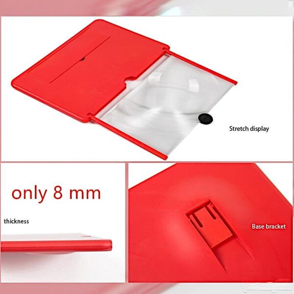 3d Uveličavajući Ekran - Lupa Za Mobilne Telefone 12" - Image 3