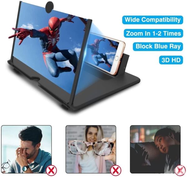 3d Uveličavajući Ekran - Lupa Za Mobilne Telefone 12" - Image 11