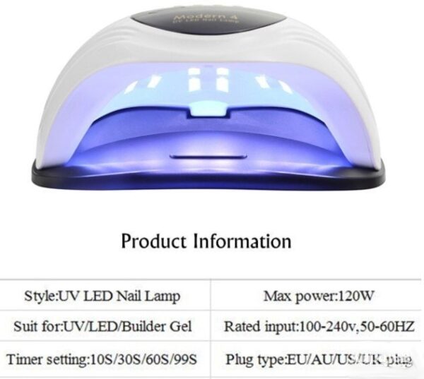 Modern 4 Uv/led 120w Lampa Za Nokte - Image 9