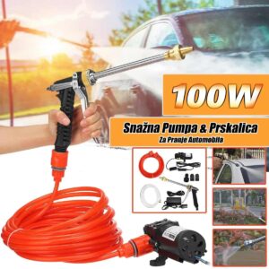 Lična Perionica Sa Snažnom Pumpom Duga Prskalica I Crevo