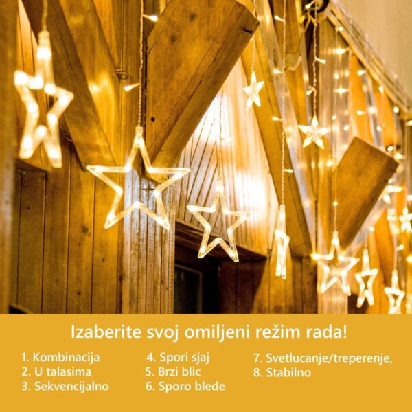 Magične Led Lampice Zvezdice 3m Žute - Image 16