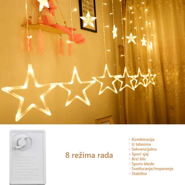 Magične Led Lampice Zvezdice 3m Žute - Image 4