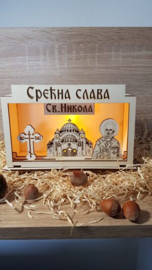 Dekorativna Svetleca Slavska Kutija