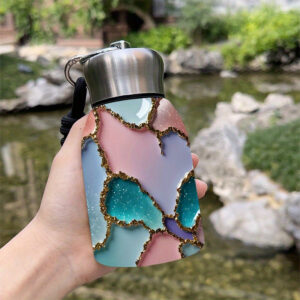 Pastel Mermerni Dizajn Čaša od Nerđajućeg Čelika