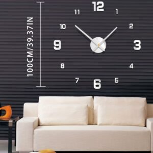 Silent Wall Clock prečnika 1m