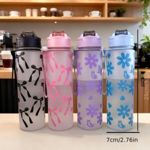 750ML Mat PC Boca za Vodu sa Slatkim Dezenom Mašne