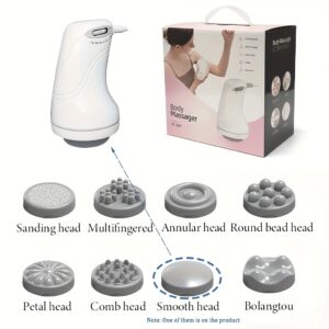 Višenamenski električni masažer za stomak sa 8 zamenljivih masažnih glava