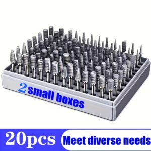 Set Od 20 Komada Rotacionih Turpija Od Brzoreznog Čelika