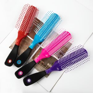 Plastična četka za uvijanje i ravnanje kose sa neklizajućom drškom