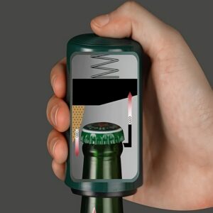 Magnetski automatski otvarač za pivske flaše i čep