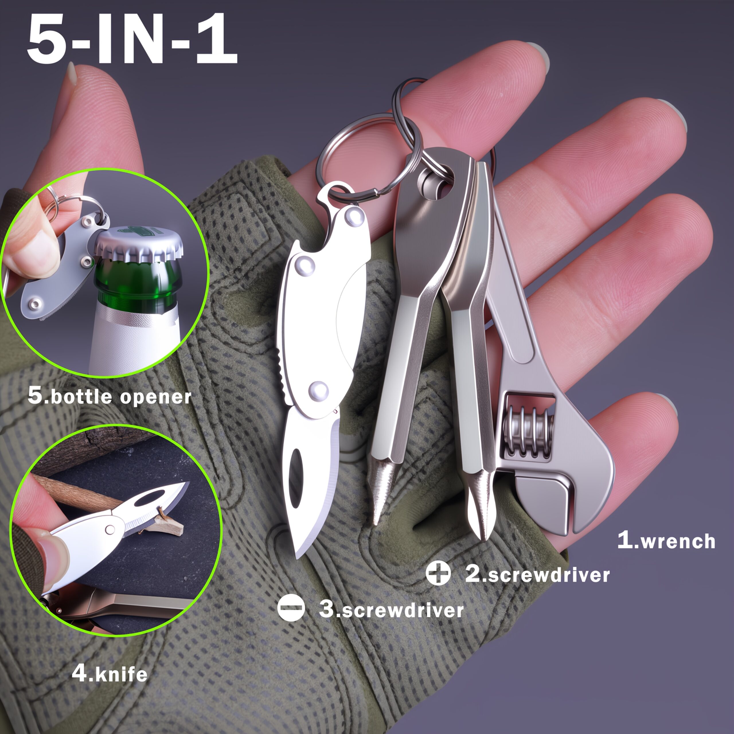 Visenamenski dzepni set sa mini alatima