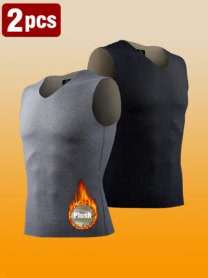 2 komada Dvobojni Uniseks Topli Prsluk sa Dvostranim Fleece Materijalom