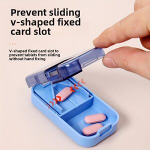 One-In-Two Tablet Cutter Kompaktni Alat za Cepanje Tableta