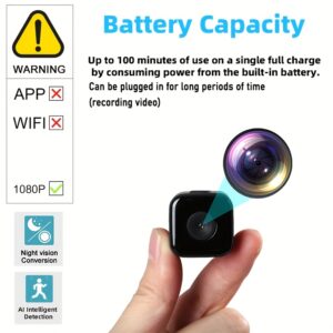 Prentabilna 1080P HD kamera za detekciju pokreta sa AI noćnim vidom 256GB memorije