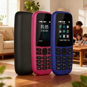 Jednostavan mobilni telefon u raznim bojama