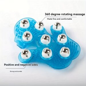 360° Rotirajući Silikonski Masažer za Telo sa Devet Čeličnih Loptica