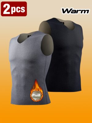 2 komada Dvobojni Uniseks Topli Prsluk sa Dvostranim Fleece Materijalom