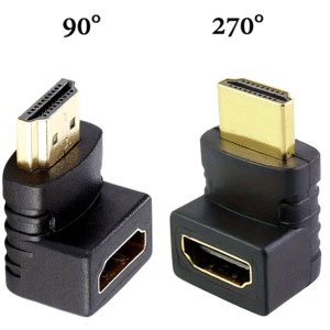 Muški na ženski adapter visoke definicije konverter ugla od 90/270 stepeni