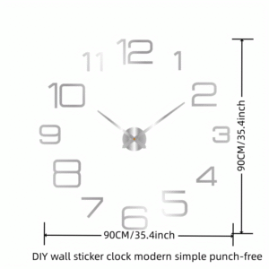 NONZHU Kreativni Samolepljivi Dekorativni Sat