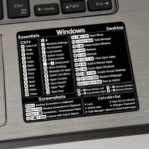 Vinilna nalepnica sa Windows prečicama