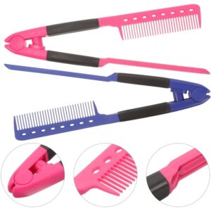 WANMEI Set od 2 V-oblika Ravnalica za Kosu