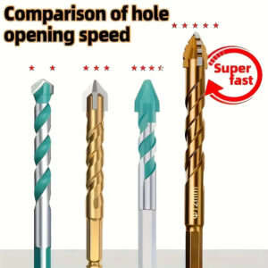 Set od 13 tvrdih burgija za precizno bušenje keramike, stakla, mermera, betona, kamena i drveta