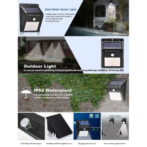 4 Solarna Led Reflektora sa 40 dioda - Slika 4