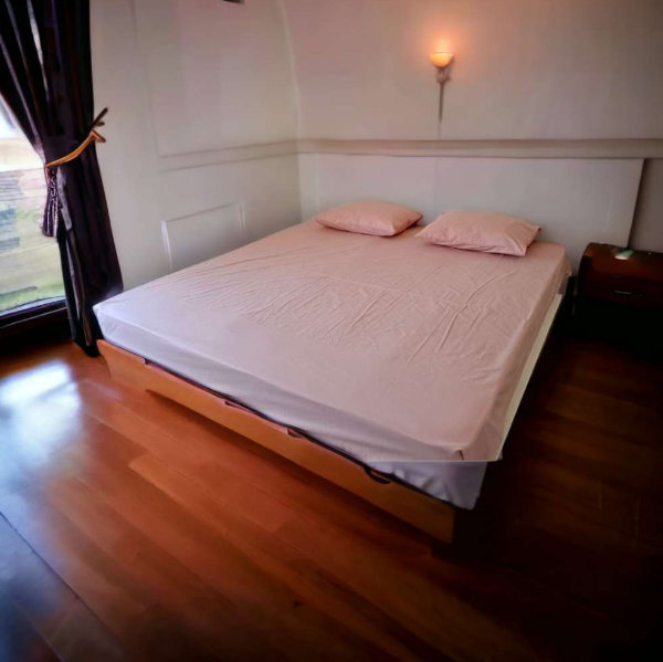 Čaršav Ranforce francuski ležaj Puder roze - Slika 3