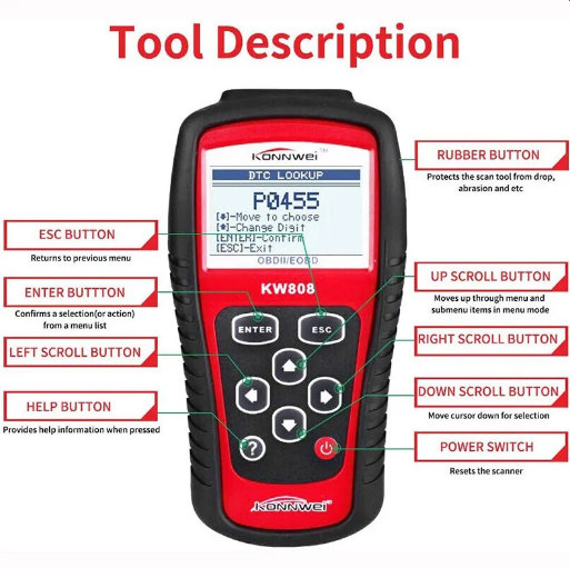 KW808 auto dijagnostika - Slika 3