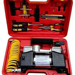 Kompresor za gume + set za krpljenje guma