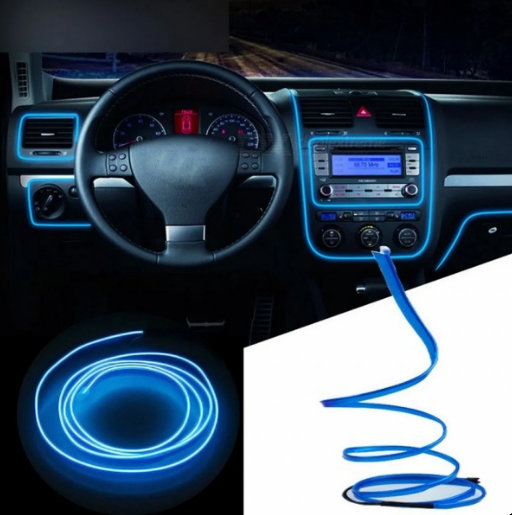 LED traka opticko vlakno 3m za enterijer auta - Slika 5