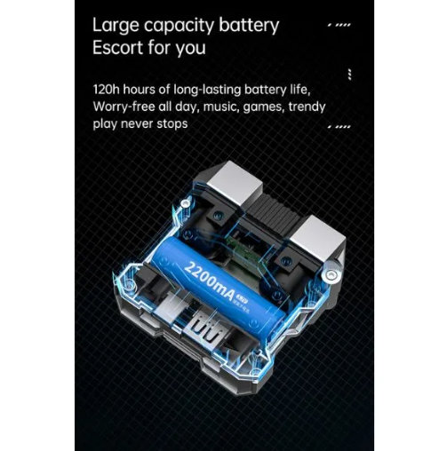 M45 TVS bežične Bluetooth 5.3 slušalice LED RGB - Slika 2