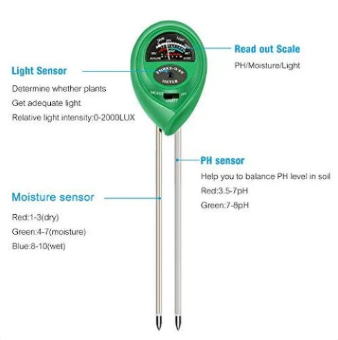 Merač PH vrednosti, vlage i svetlosti - Slika 6