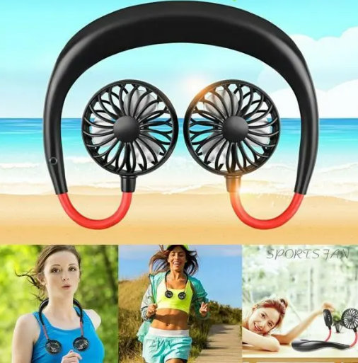 Nosivi sportski ventilator za oko vrata - Slika 5