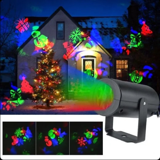 Novogodišnji projektor sa motivima pahulja - Slika 3