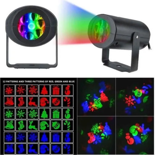 Novogodišnji projektor sa motivima pahulja - Slika 4