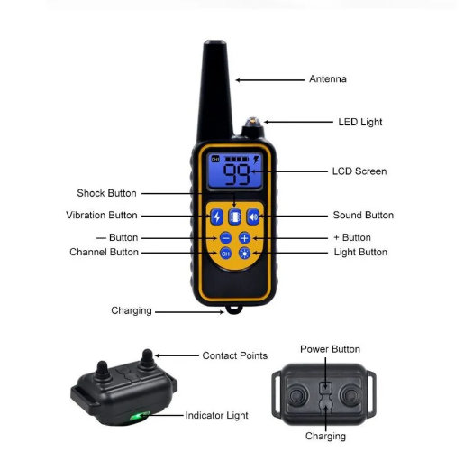 Ogrlica za dresuru pasa – domet 800m - Slika 4