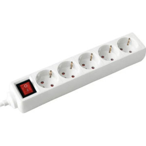 Produžni kabl sa prekidačem sa 5 utičnice