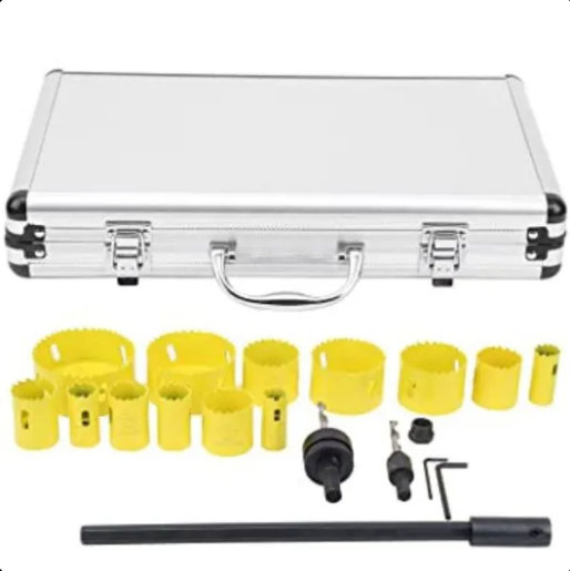 Set kruna za rupe za metal Bi metal HSS - Slika 3