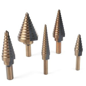 Set stepenastih burgija od titanijuma