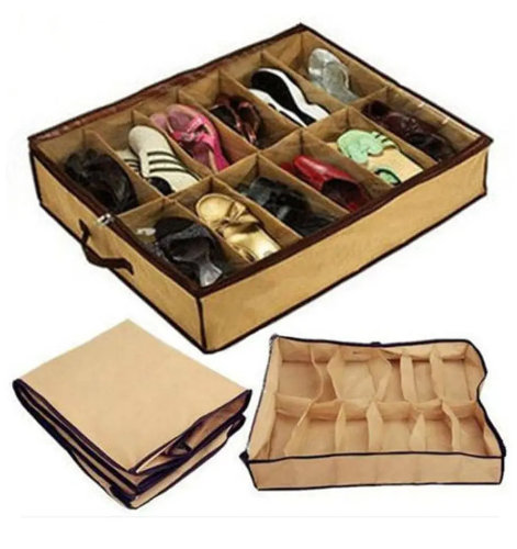 Shoes Under – Prenosivi organizator za 12 pari obuće - Slika 2